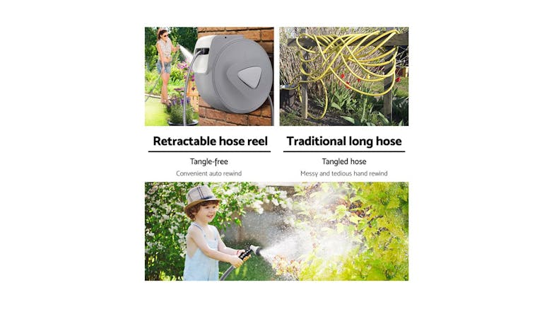 New Aim Retractable Hose Reel Plastic 20m