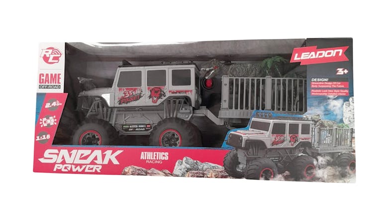 JCM Off-Road Truck with Towing Bar - Grey