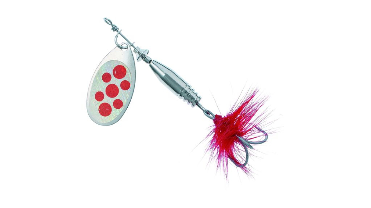 Colonel Classic Spinner Lure Treble Hook 7g - Red Spots