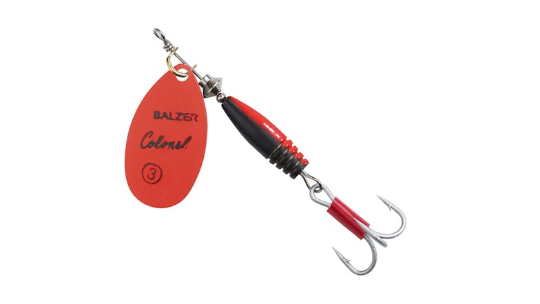 Colonel Classic Fluo Spinner Lure 3g - Red