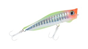 Colonel UV Strike Popstar Lure Surface Popper - Silver Clown