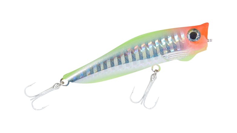 Colonel UV Strike Popstar Lure Surface Popper - Silver Clown