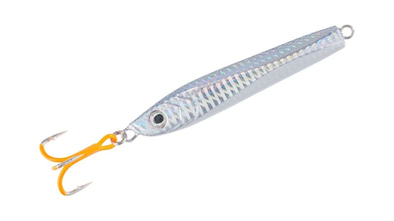 Pilker UV Beast Jig Lures with UV Pattern 80g -  Silver