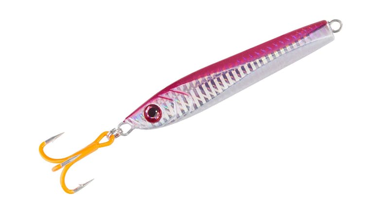 Pilker UV Beast Jig Lures with UV Pattern 120g -  Red/Silver