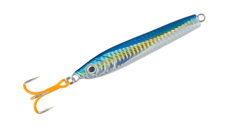 Pilker UV Beast Jig Lures with UV Pattern 60g -  Blue/Silver