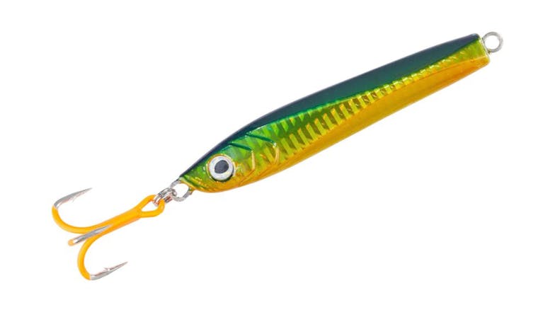 Pilker UV Beast Jig Lures with UV Pattern 100g -  Green/Silver