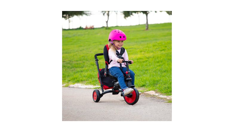 smarTrike Str7J. 7-in-1 Folding Trike - Red