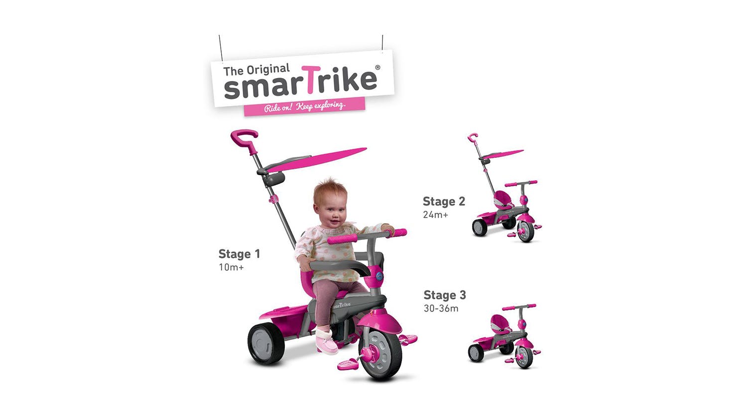 Smartrike Carnival 3 In 1 Trike Pink Harvey Norman New Zealand