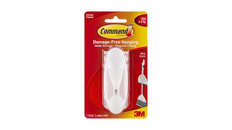 Command Hook 17069 Large White Wire