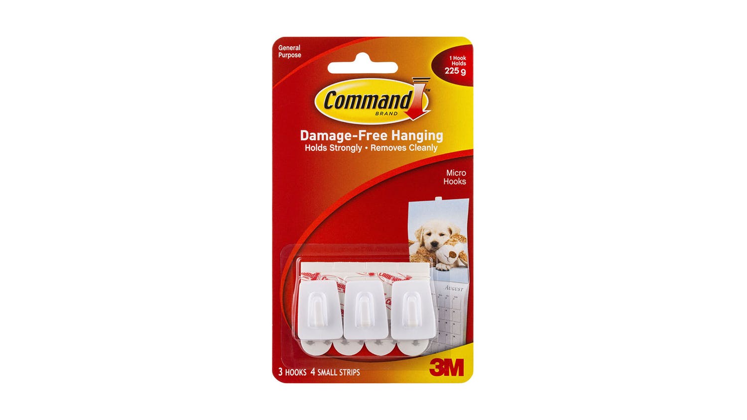 Command Hook 17066 Micro White 3 Pack