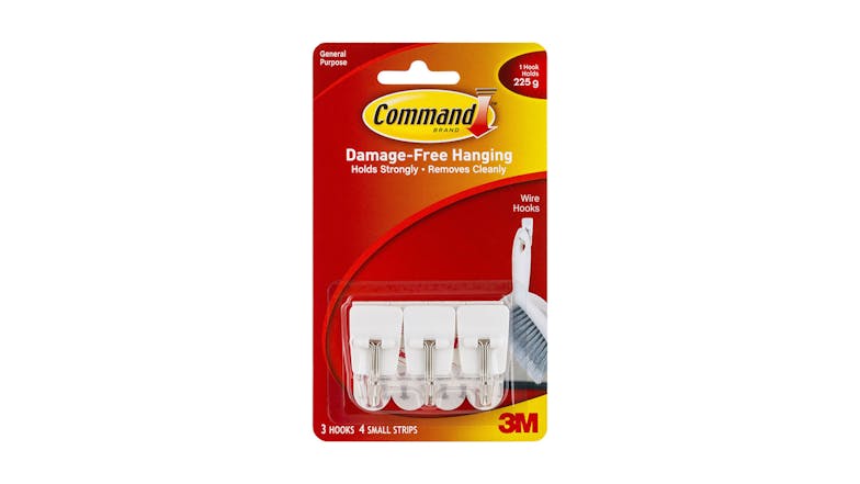 Command Hook 17067 Small White Wire 3 Pack