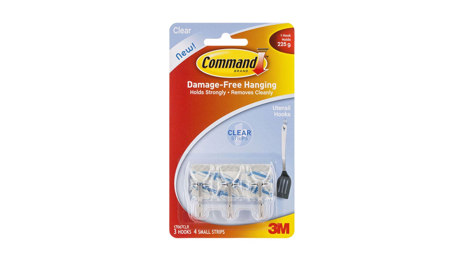 Command Hook 17067 Small Clear Wire 3 Pack