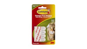 Command Poster Strips Small White 12 Pack