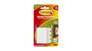 Command Poster Hanging Strips Small White 4 Pack