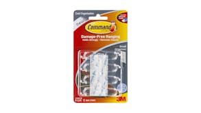 Command Cord Organisers Small Clear 8 Pack