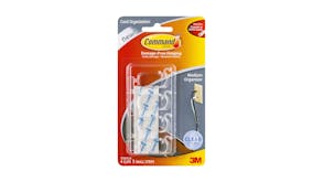 Command Cord Organisers Medium Clear 4 Pack