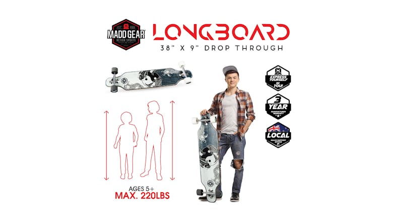Madd Gear 38" Drop Through Board