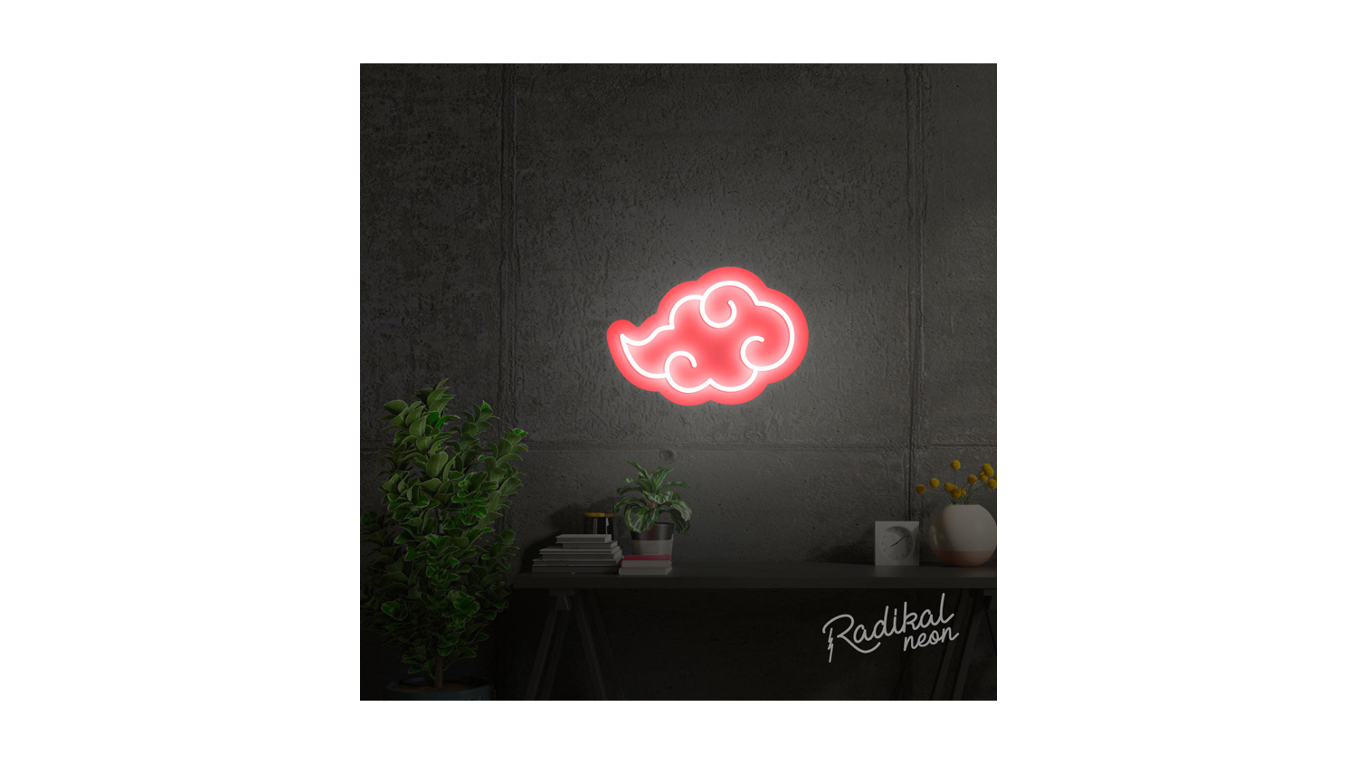 Radikal Neon Akatsuki Naruto Cloud Sign