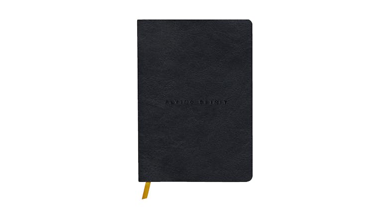 Flying Spirit A5 Leather Journal - Black