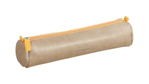 Rhodiarama Round Pencil Case - Taupe