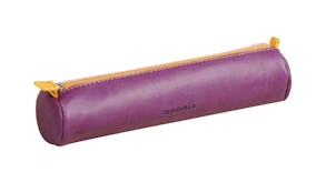 Rhodiarama Round Pencil Case - Purple