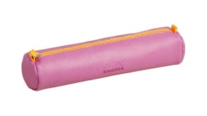 Rhodiarama Round Pencil Case - Lilac