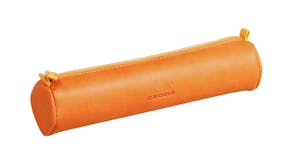 Rhodiarama Round Pencil Case - Tangerine
