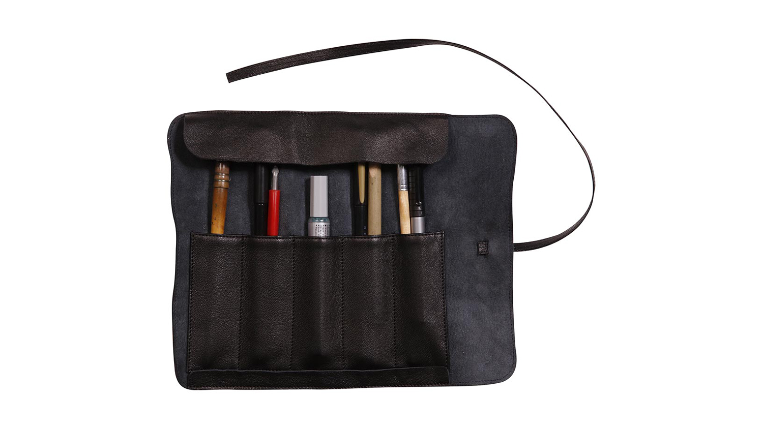 Flying Spirit Pencil Case Roll - Black