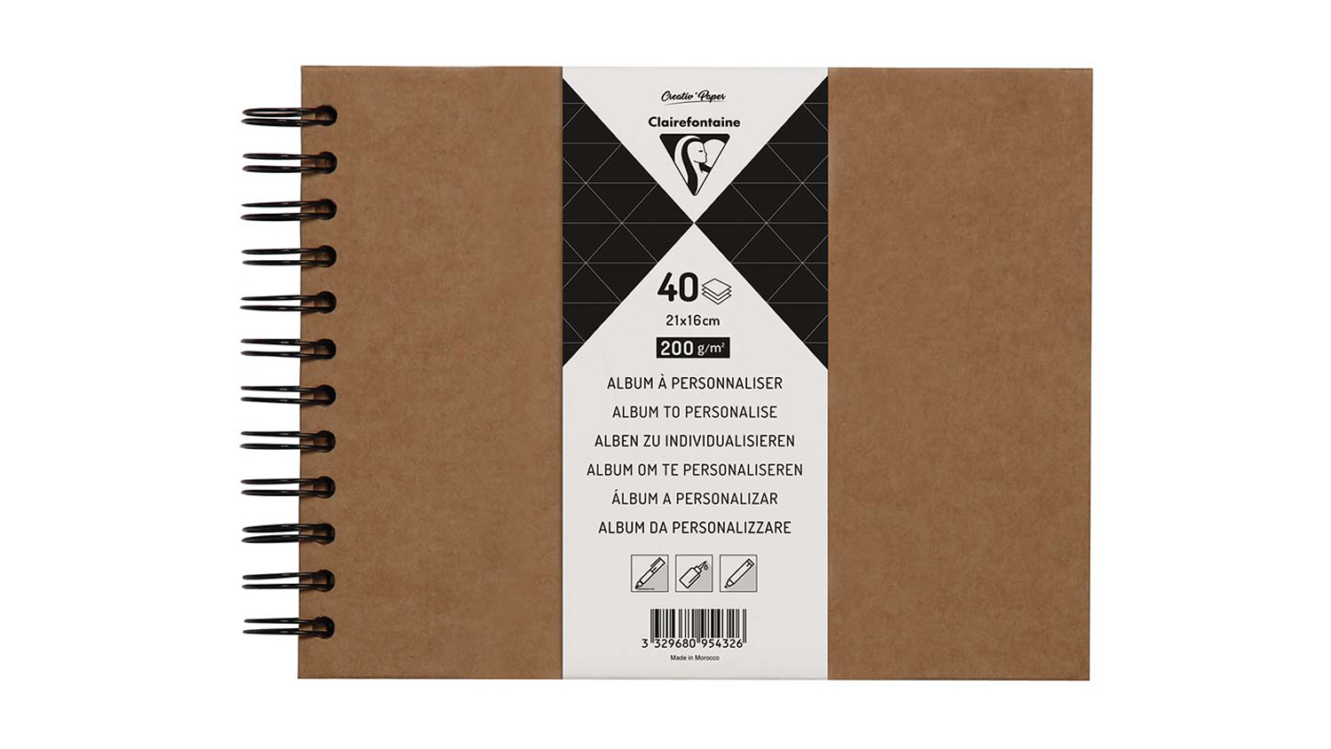 Clairefontaine Album 21x16cm - Kraft