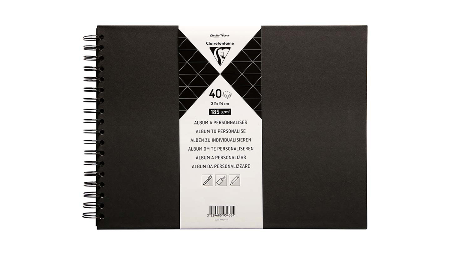 Clairefontaine Album 32x24cm - Black