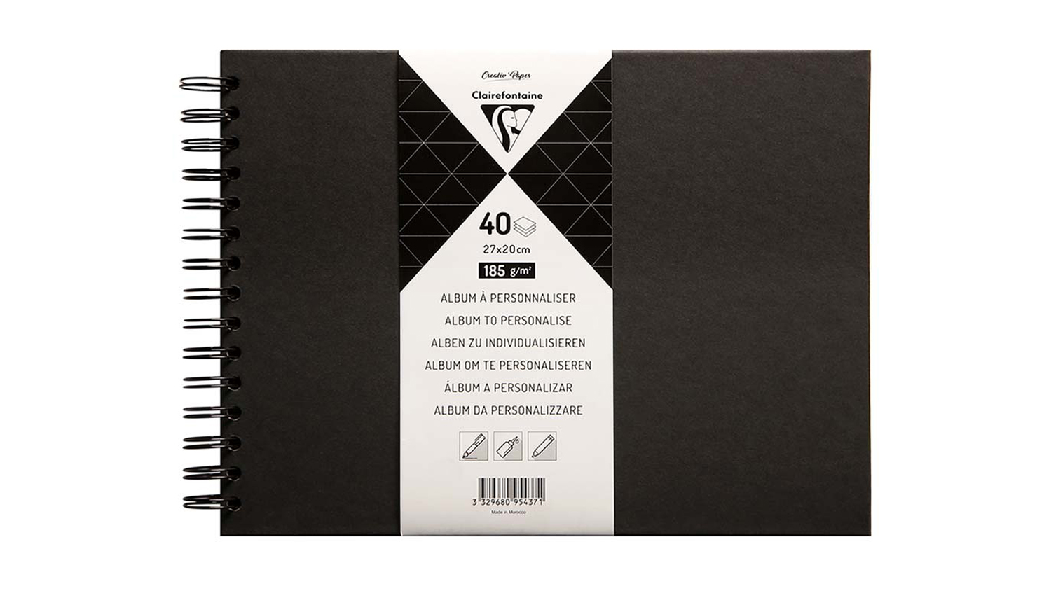 Clairefontaine Album 27x20cm - Black