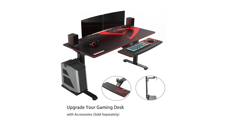Eureka Ergonomic I60-SLB Racing Gaming Desk - Large