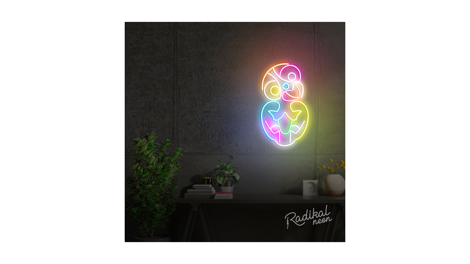 Radikal Neon Mini Rad Tiki Sign