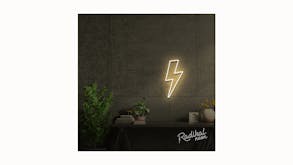 Radikal Neon Sparky Lightning Bolt Sign - Lemon Yellow
