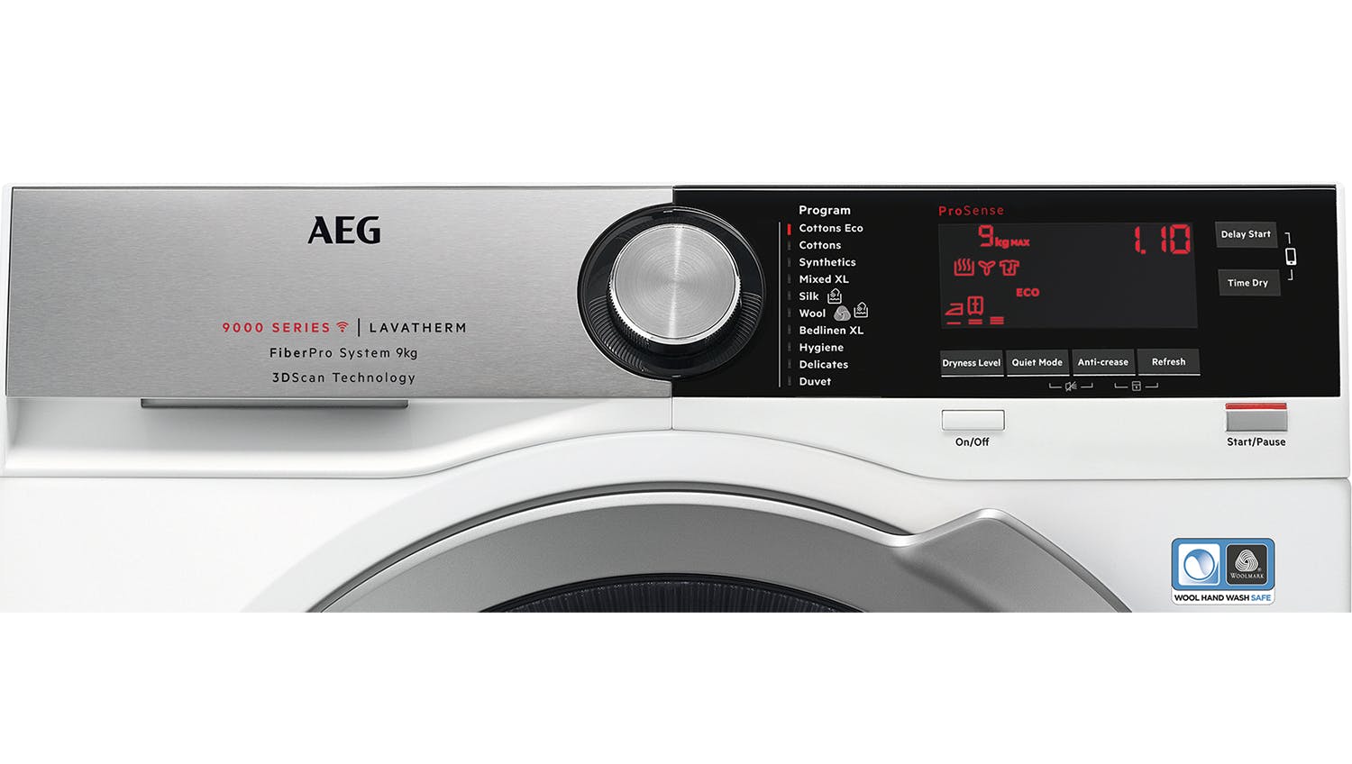 AEG 9kg 11 Program Heat Pump Condenser Dryer - White (9000 Series/T9DHC966C)