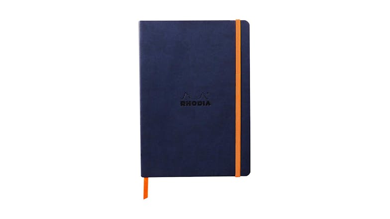 Rhodiarama Notebook A5 Lined - Midnight