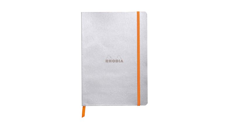 Rhodiarama Notebook A5 Lined - Silver