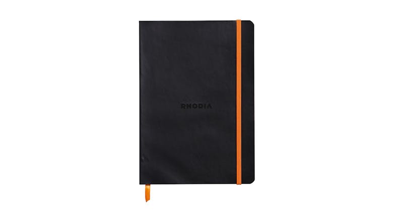 Rhodiarama Notebook A5 Lined - Black