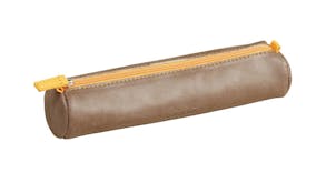 Rhodiarama Round Pencil Case - Chocolate