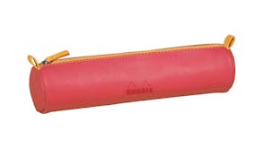 Rhodiarama Round Pencil Case - Coral