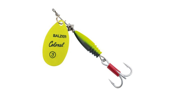 Colonel Classic Fluo Spinner Lure 14g - Yellow