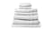 Royal Comfort Eden Cotton Towel Pack 8 Piece - White