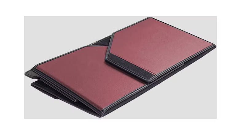 Soga Leather Car Boot Storage Box Medium - Red