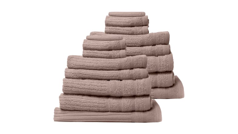 Royal Comfort Eden Cotton Towel Pack 16 Piece - Champagne