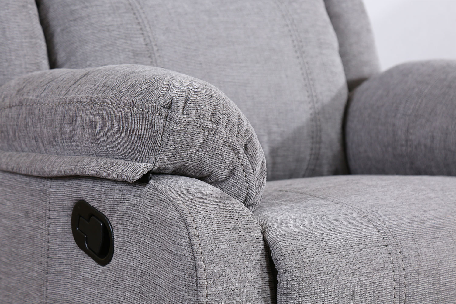 Knightsbridge 3 Piece Fabric Recliner Lounge Suite Harvey Norman New