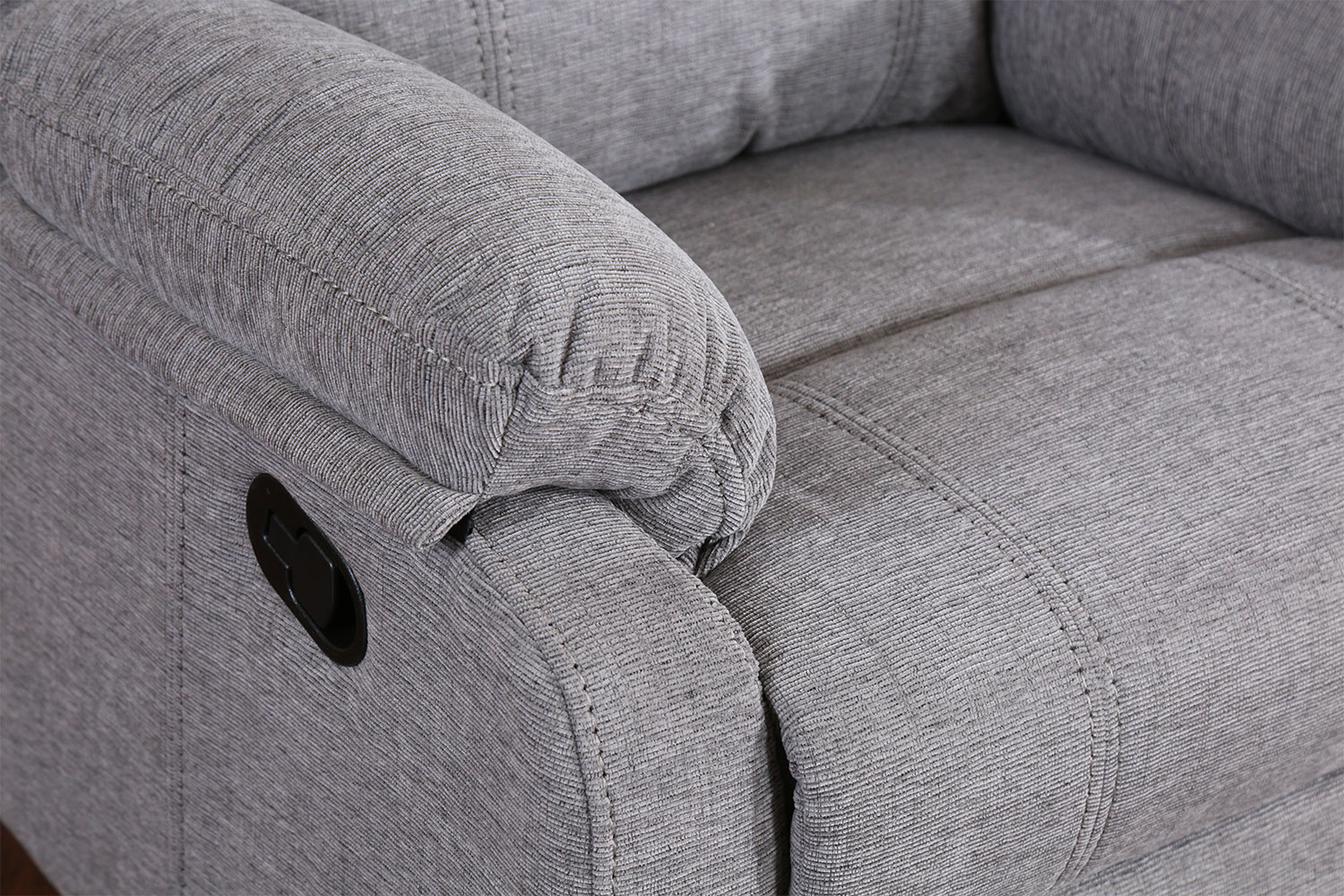 Knightsbridge 3 Piece Fabric Recliner Lounge Suite Harvey Norman New