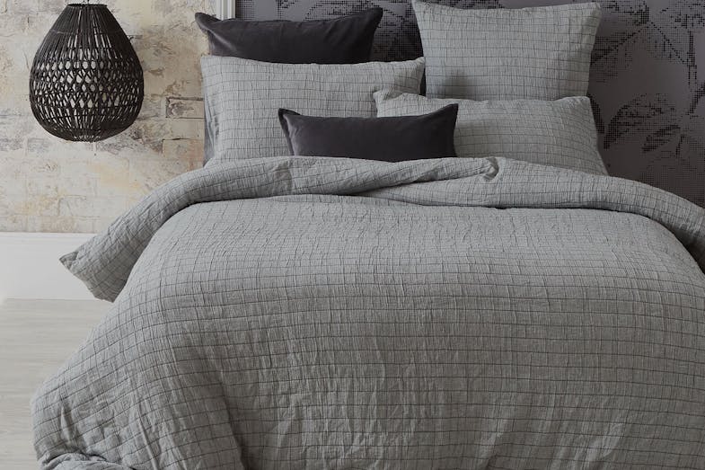 Estie Grey Duvet Cover Set by Luxotic