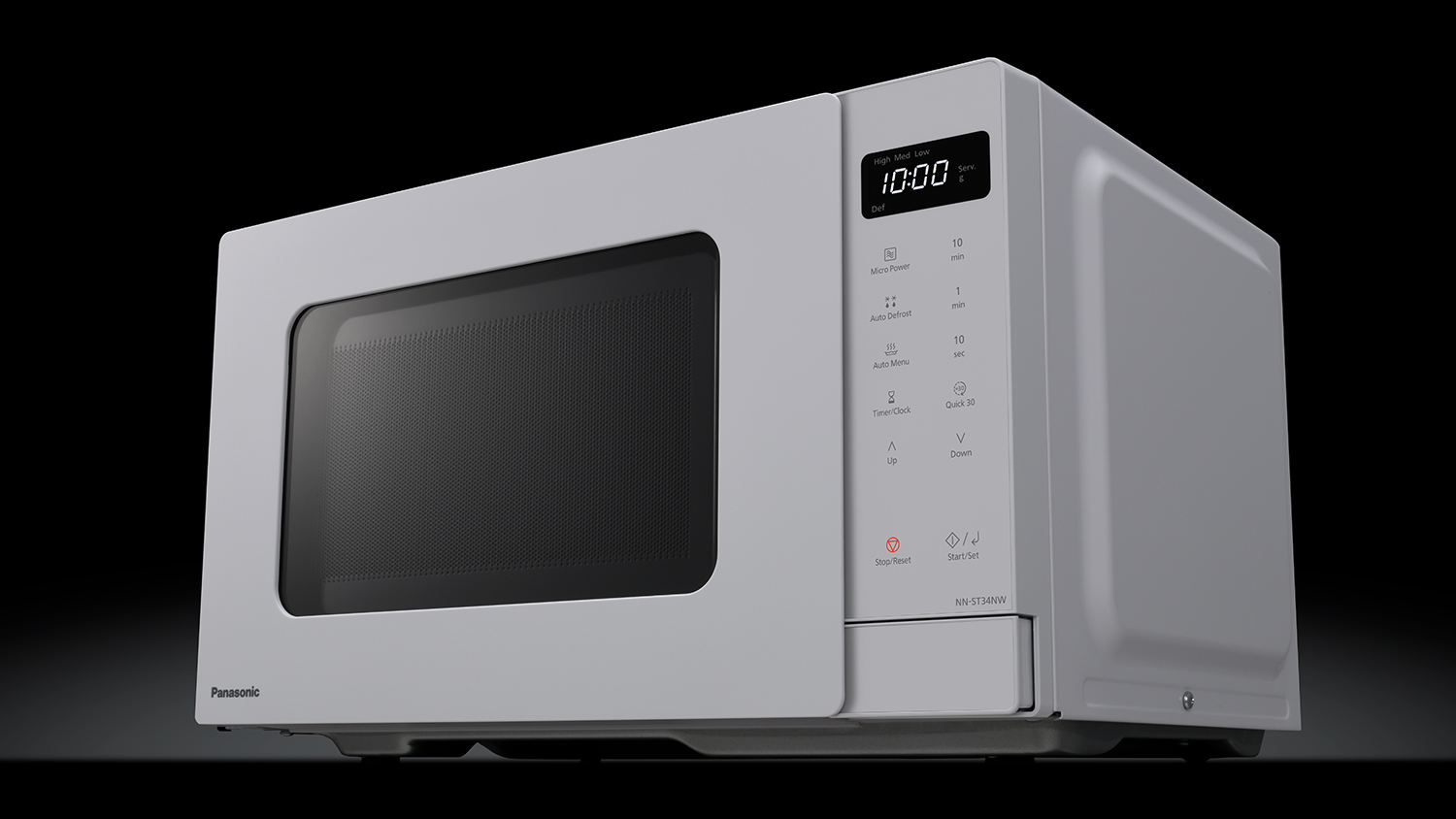 Panasonic 25L Solo 900W Microwave - White (NN-ST34NWQPQ)