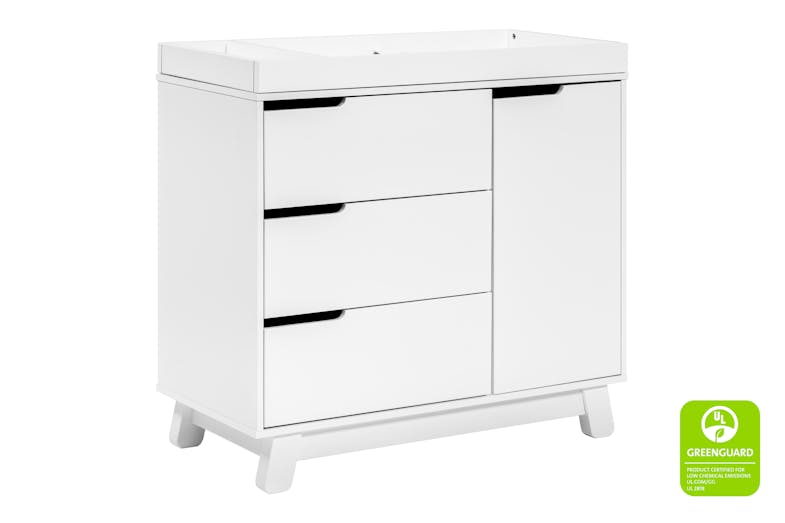 Hudson 3-Drawer Changer Dresser - White