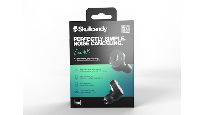 Skullcandy Sesh Active Noise Cancelling True Wireless In-Ear Headphones - Black